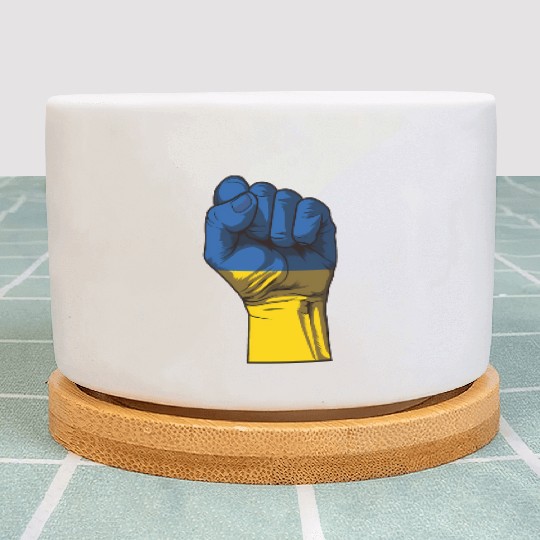 Ukraine Fist Flag Ukraine Flag Plant Pots