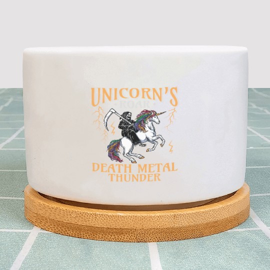 Goth Rock Satan Unicorn Festivals Death Metal Plant Pots