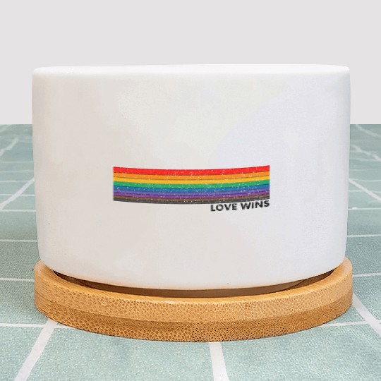 Cute Rainbow Gay Pride Plant Pots