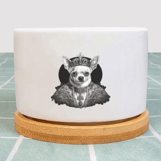 Chihuahua - Pope Dog Church Vatican Catholic Plant Pots