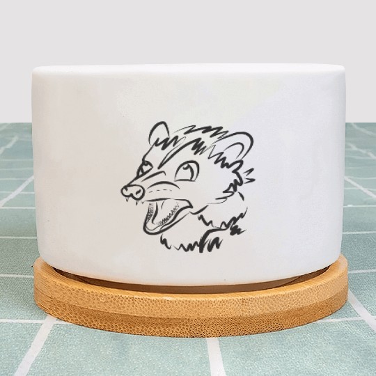 angry opossum Plant Pots
