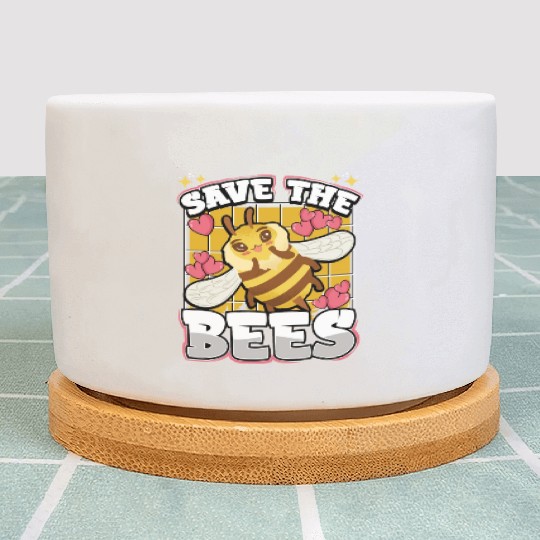 Save The Bees Cute Bumblebee Plant Pots