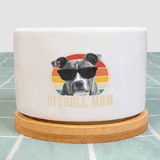 Pitbull Mom Pitbull Dog Mom Plant Pots