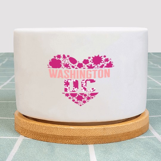 Washington DC Plant Pots, Cherry Blossom Heart Floral