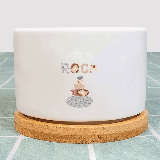 Great Lakes Rock Colored Rock Stack Petoskey Stone Plant Pots