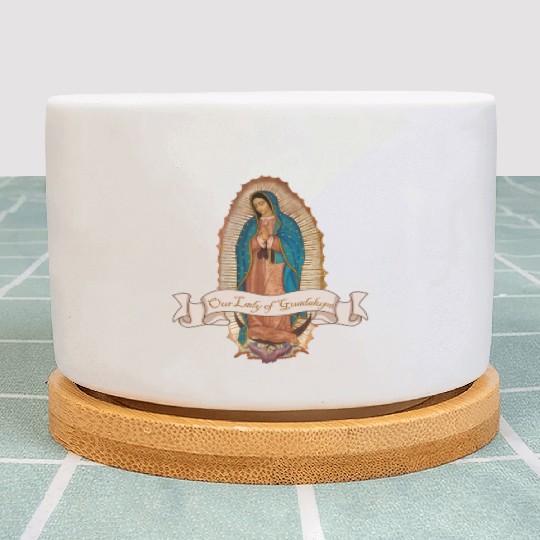 Lady Virgin of Guadalupe Virgen De Guadalupe Plant Pots