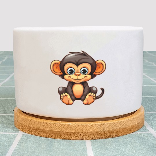 Cute Monkey for Kids for a Kid Plant Pots