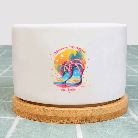 "Beach Bound Booties | "Christmas in July" Flip Plant Pots