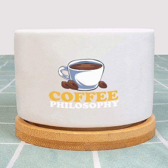 Coffee Philosophy Teacher Poetry Science Coffee Plant Pots
