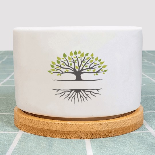 Family Reunion,, Family Reunion Tree, tree logo Plant Pots