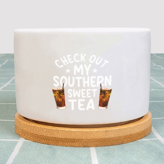 Southern Sweet Tea Outfit Plant Pots