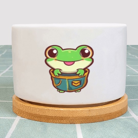 Frog in the bag Plant Pots