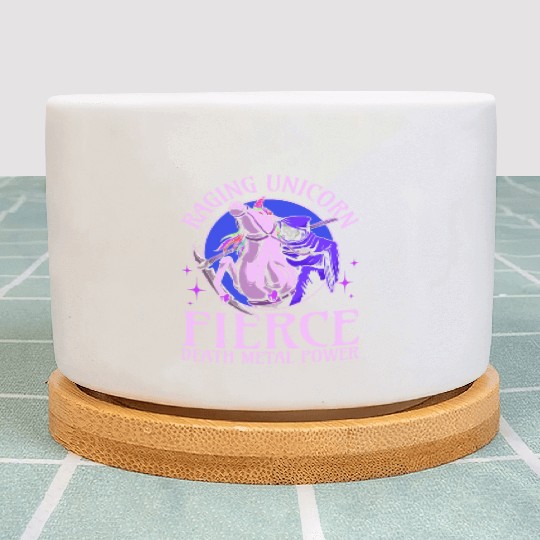 Goth Rock Satan Unicorn Festivals Death Metal Plant Pots