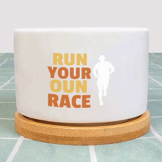 Run your own race, Race walking Plant Pots