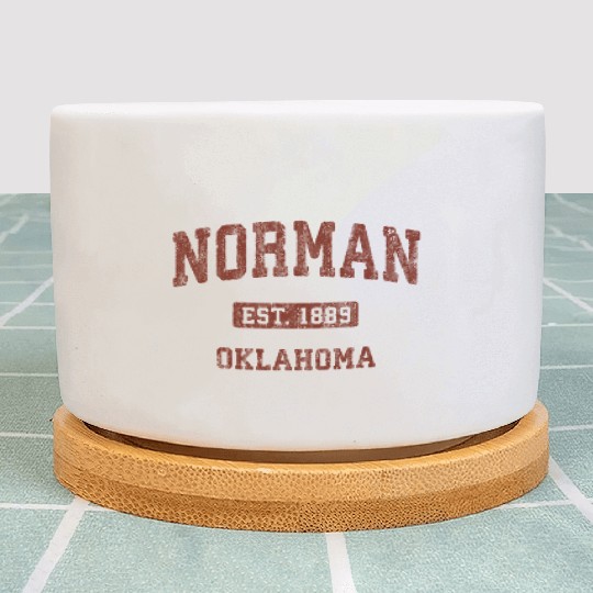 Norman Oklahoma Ok Athletic Sports Plant Pots