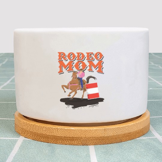 Rodeo Mom Barrel Racing Lover Plant Pots