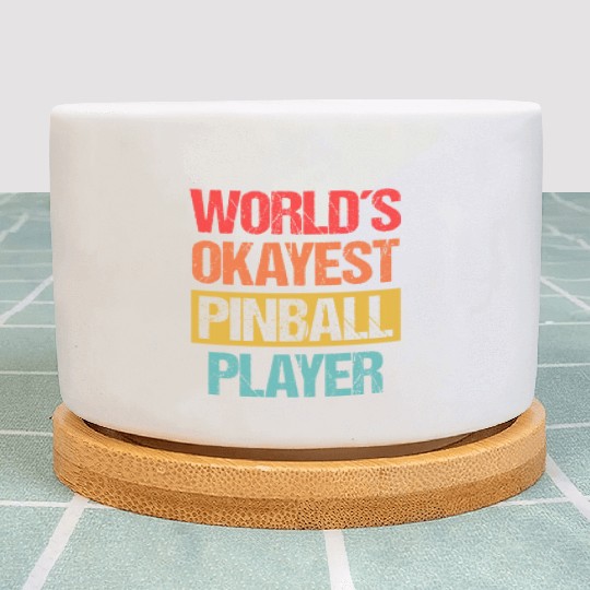 World's Okayest Pinball Player Plant Pots