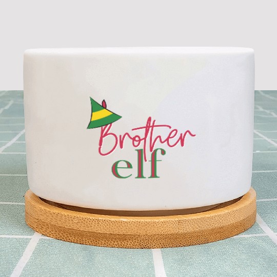 Brother Elf Christmas Plant Pots
