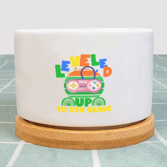 Level up to 5th grade, back to school Plant Pots