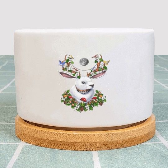 Jackalope Rabbit Plant Pots
