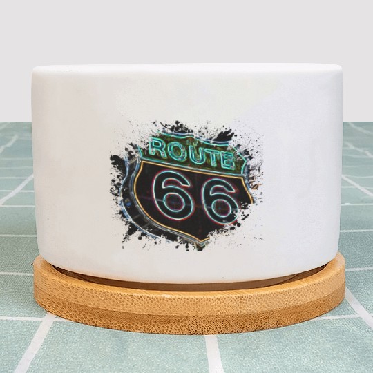 Route 66 Plant Pots