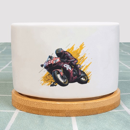 Street Art Racer: Graffiti-Charged MotoGP Thrills Plant Pots