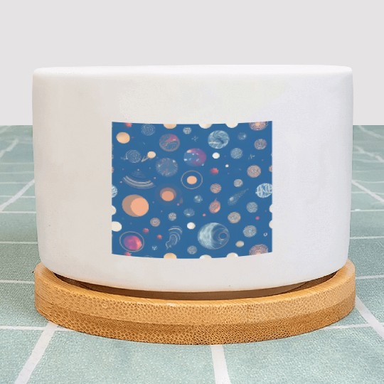 Galaxy nebula art Plant Pots