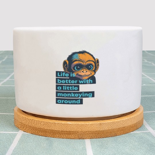 Ape, life is better with a little monkeying around Plant Pots