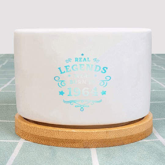 Real Legends were born in 1964 60th Birthday Gift Plant Pots