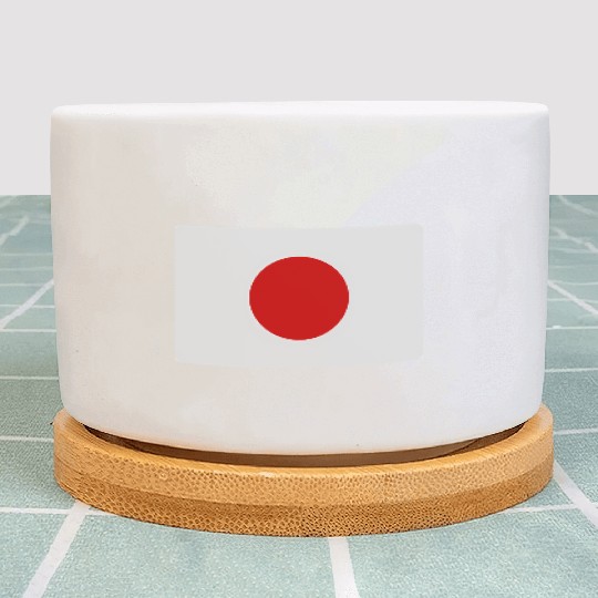 Japanese Flag Of Japan Plant Pots