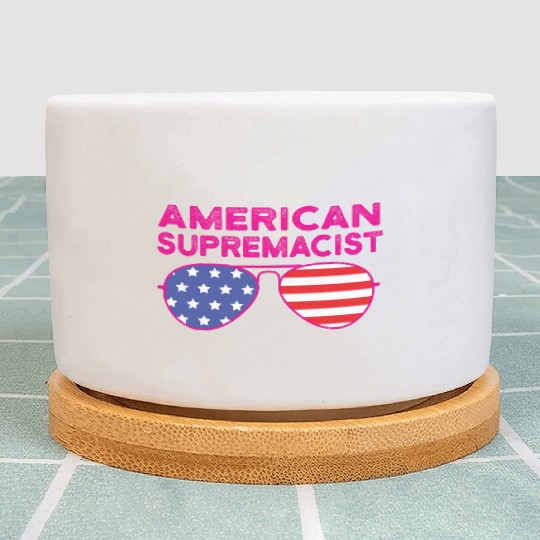 American Supremacist American Flag Merica Usa Plant Pots