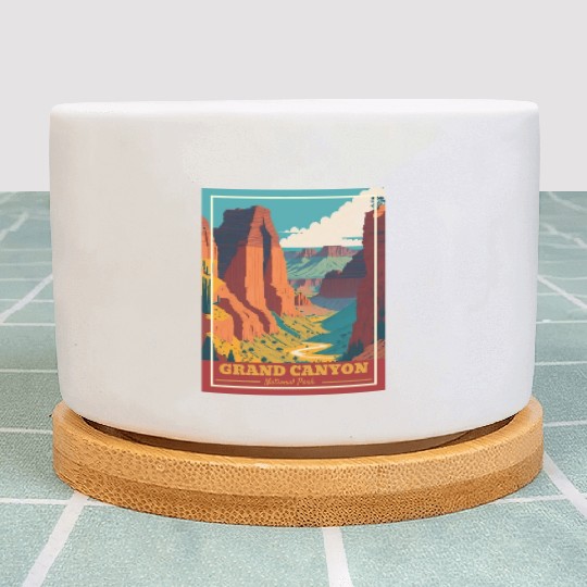 Grand Canyon National Park Arizonna Vintage Plant Pots