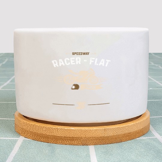 Speedway Racer - Flat Track Plant Pots