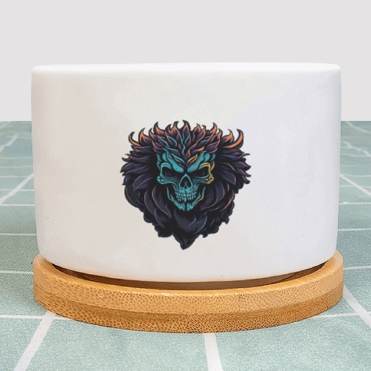 scary Skull lion Plant Pots