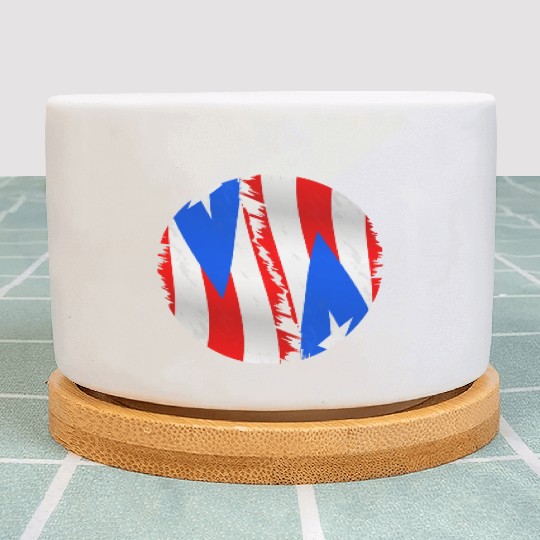Puerto Rico Flag For A Puerto Rican Boricua Lover Plant Pots