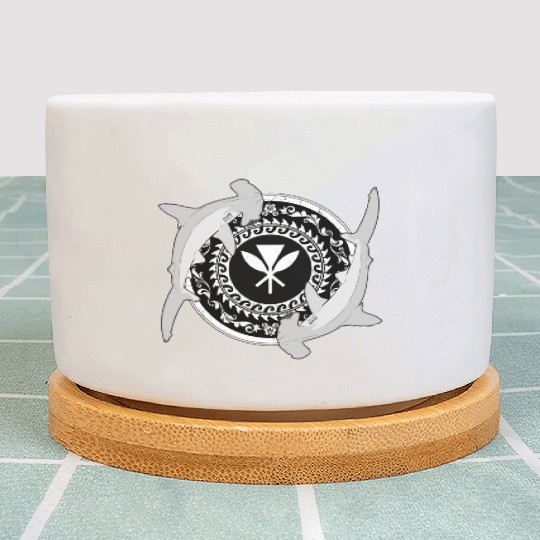 Kanaka Maoli Hammerhead Shark Plant Pots