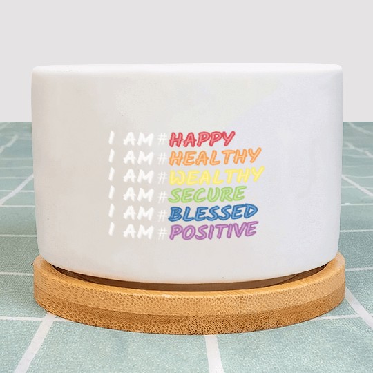 Daily Motivational Affirmation Mantra Self Love Plant Pots