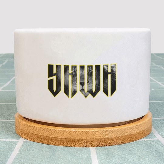 YHWH Yahweh Lion Christian Plant Pots