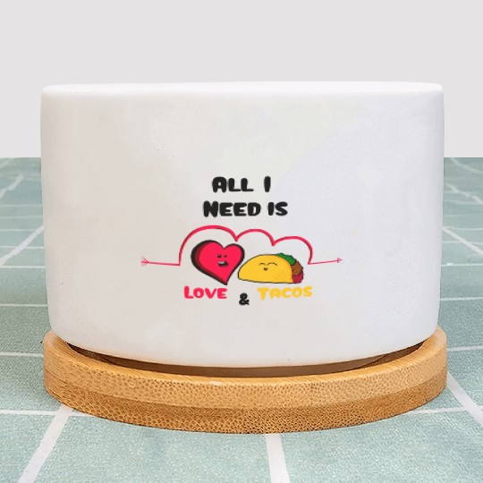 Love Tacos Plant Pots