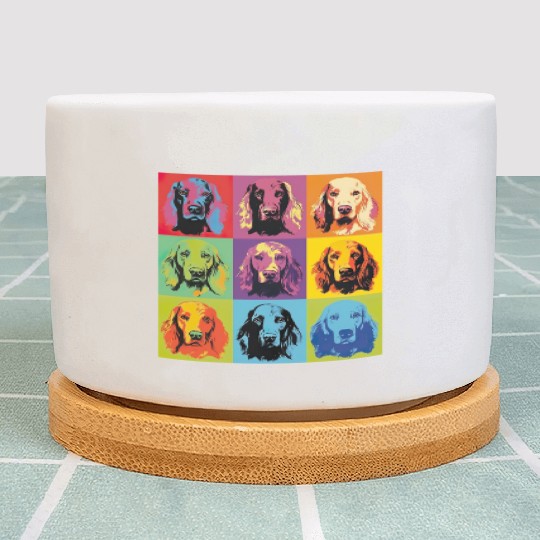 Irish Red Setter Dog Dog Breed Pop Art Plant Pots