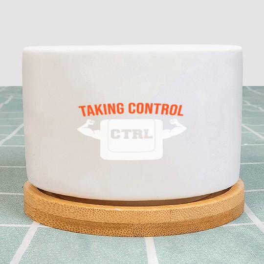 Taking Control I Geek Computer Nerd Plant Pots