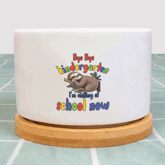 School kid, first grade, chill at school Plant Pots