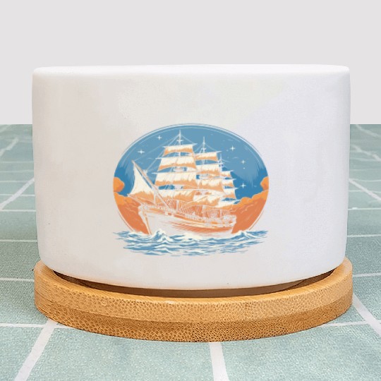 Columbus Day 1492 Plant Pots