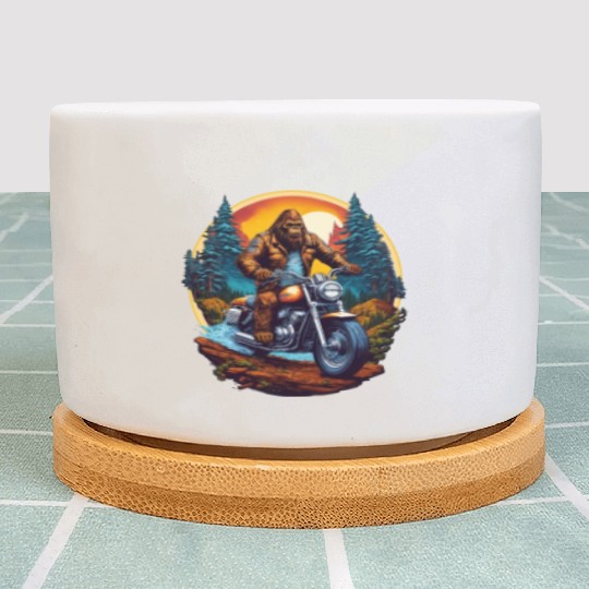 Bigfoot Biker Plant Pots