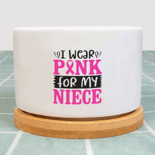 I Wear Pink For My Niece Plant Pots
