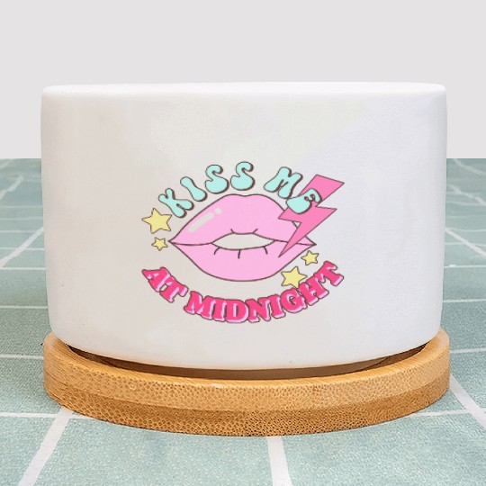 New Years Eve Party Kiss Me At Midnight I Love You Plant Pots