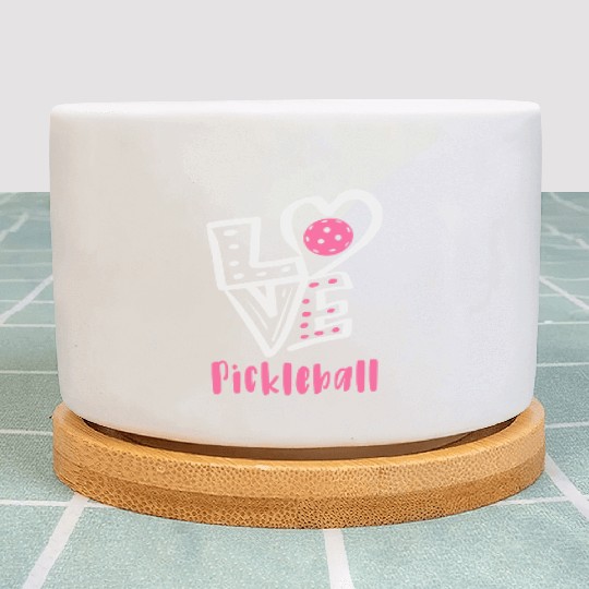 I Love Pickleball Plant Pots