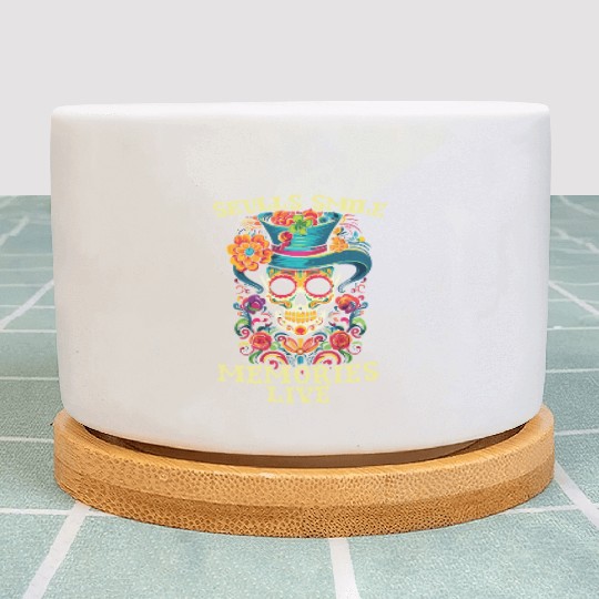 Dia De Los Muertos Sugar Skull Mexican Holiday Plant Pots
