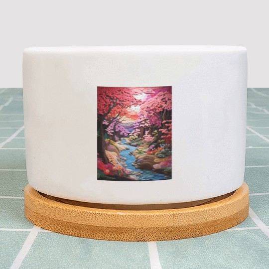 Multi-color Zen Garden river - Japanese Plant Pots