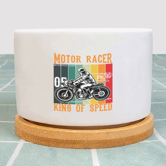 Motor Racer King of Speed Plant Pots